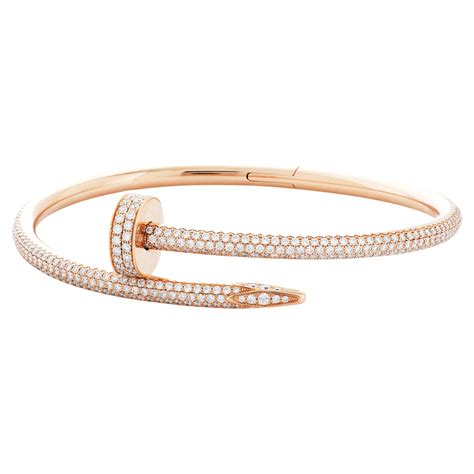 cartier nail bangle with diamonds.